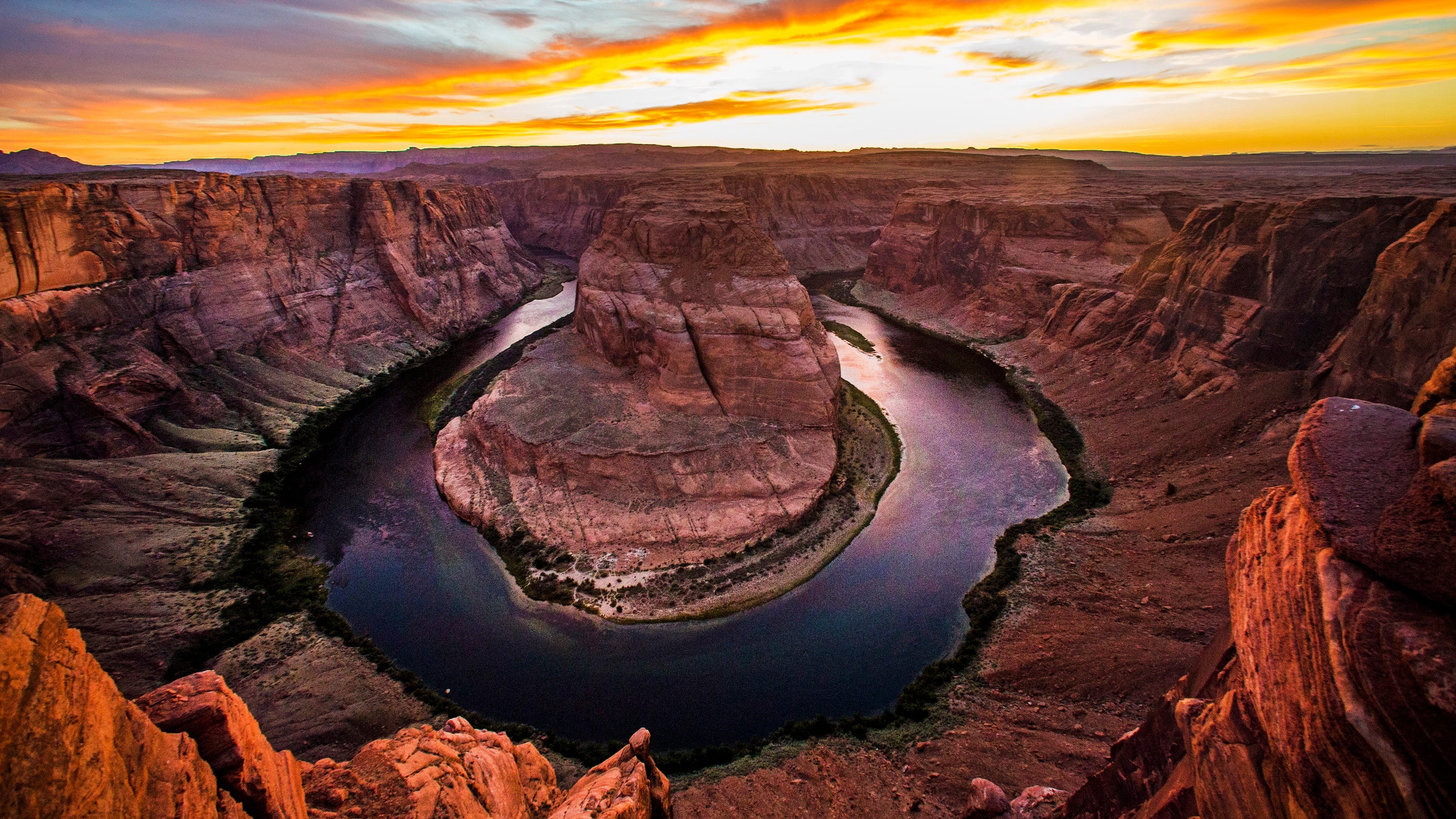 Подкова на реке Колорадо, Аризона, США
