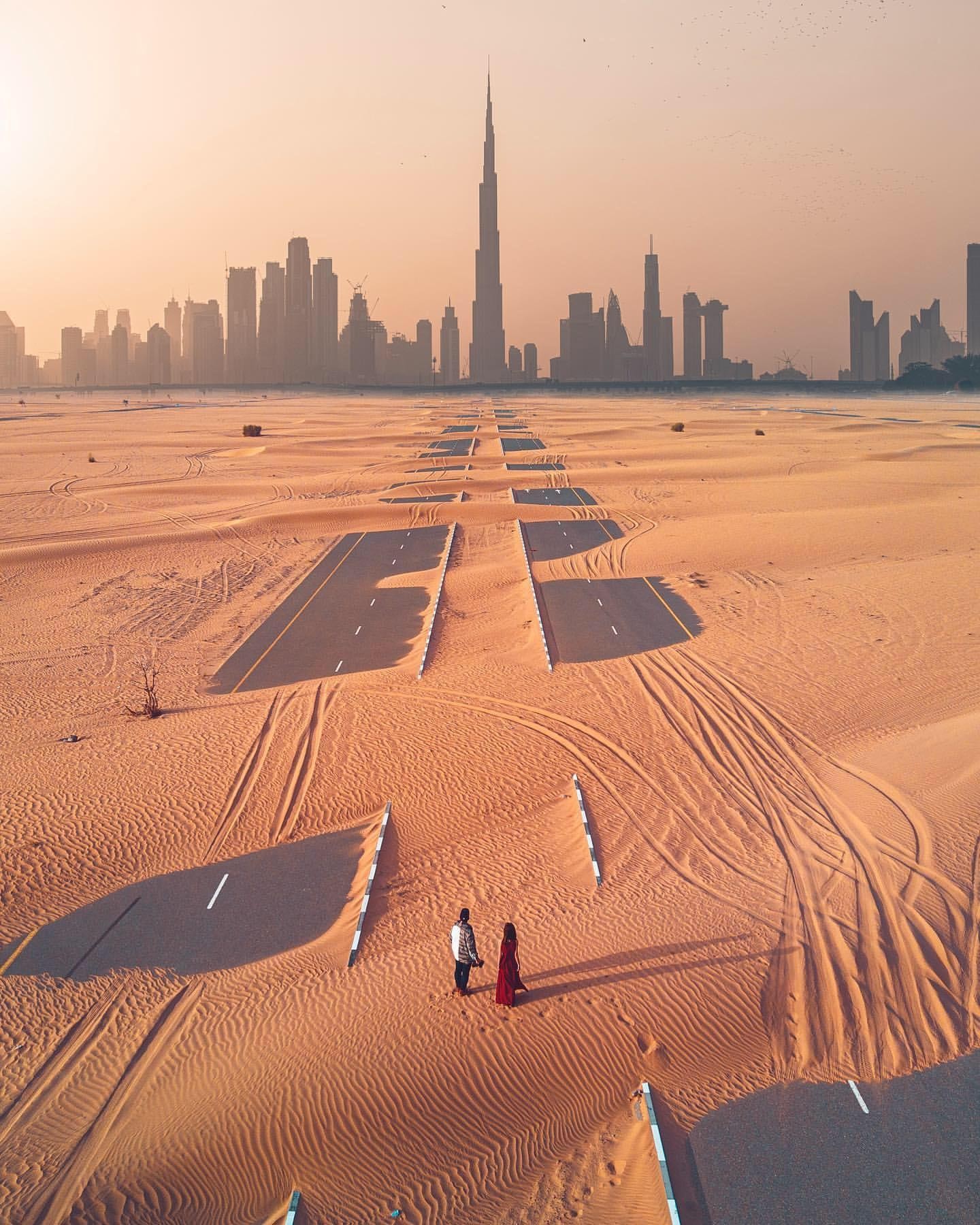 Дубаи после песчаной бури