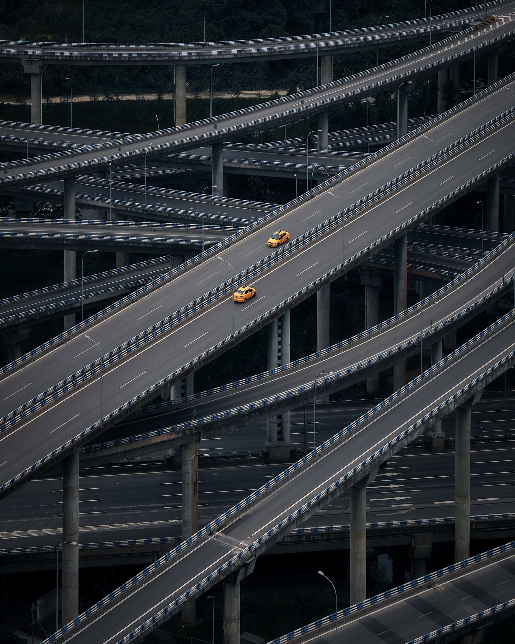 Дорожная развязка в Чунцине, Китай