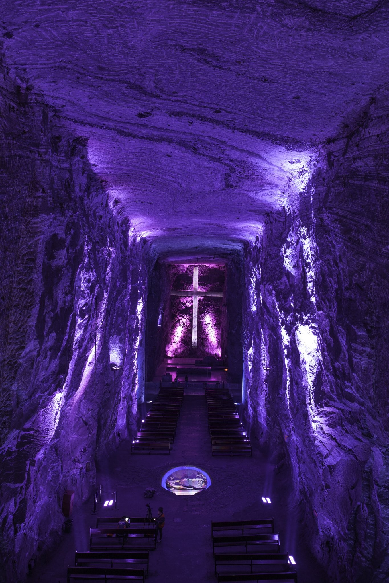 Соляной собор Сипакиры, расположенный в шахте на глубине 200 метров, Колумбия. Фотограф Джимми Байковичус