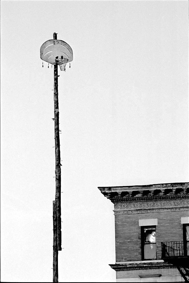 Высокие цели, Гарлем, Нью-Йорк, 1987. Фотограф Мэтт Вебер