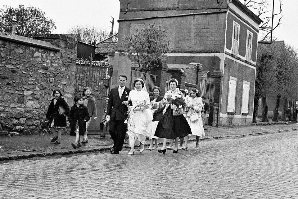 Свадьба в Порт-де-Клиньянкур, 1954. Фотограф Пьерджорджо Бранци