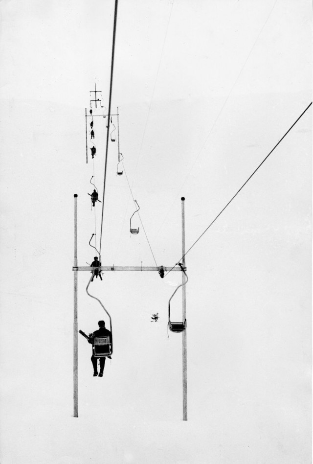 Канатная дорога, 1955. Фотограф Пьерджорджо Бранци