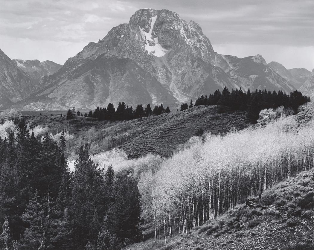 Гора Моран, осень 1948. Фотограф Энсел Адамс