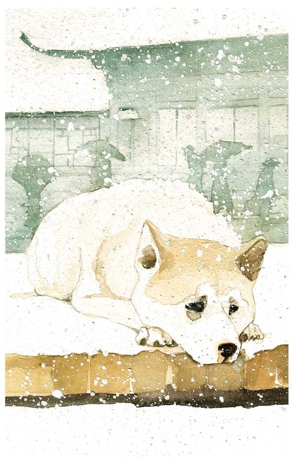 Пёс, который ждал. Хатико. Иллюстратор: Зузанна Целей
