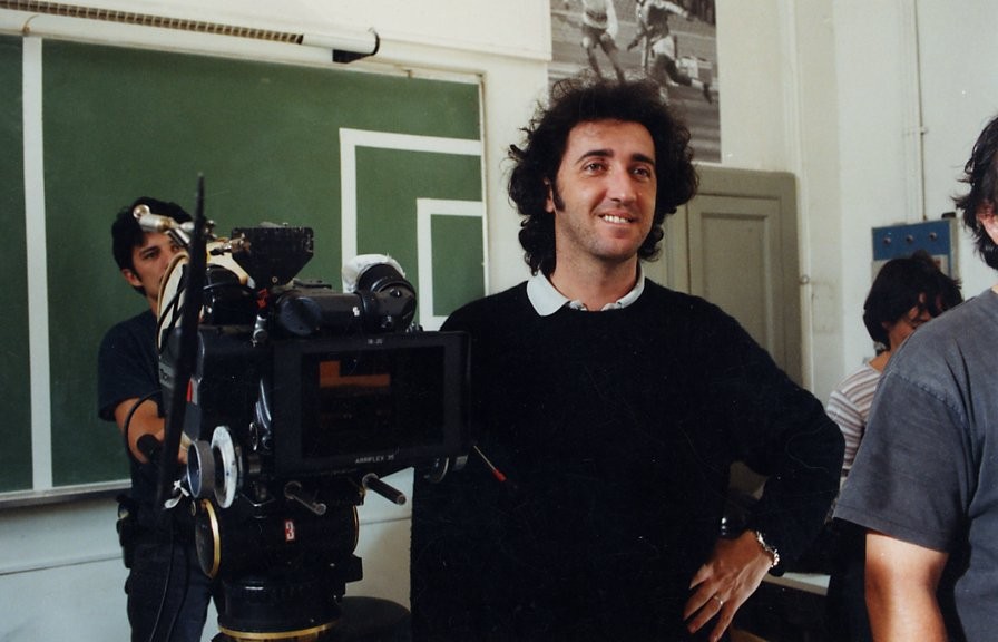 Паоло Соррентино на съёмках фильма Лишний человек, 2001