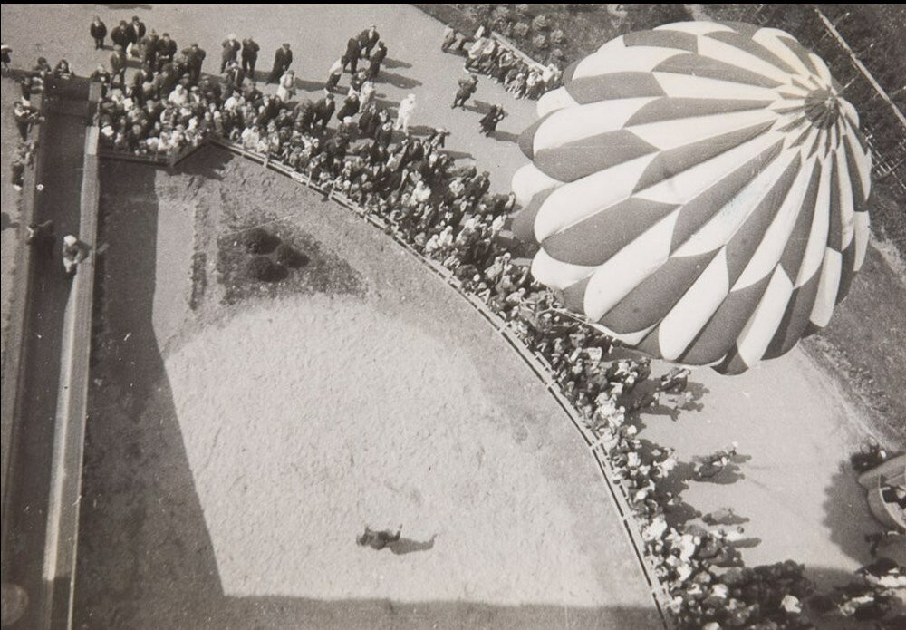 Парк Горького. Вид с парашютной вышки, Москва, 1930. Фотограф Григорий Зельма
