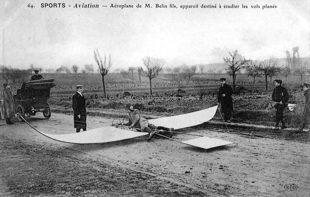 Аэроплан господина Белина, предназначен для изучения  полётов