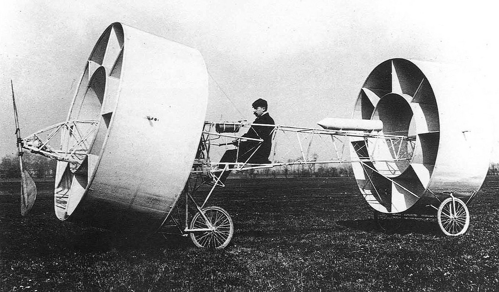 Аэроплан (кольцеплан) французского авиаконструктора Живодана, 1909 год