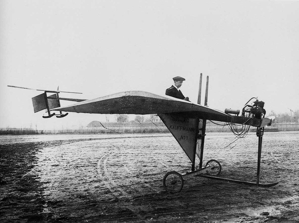 Поиск формы самолёта. Кауфман, 1910 год
