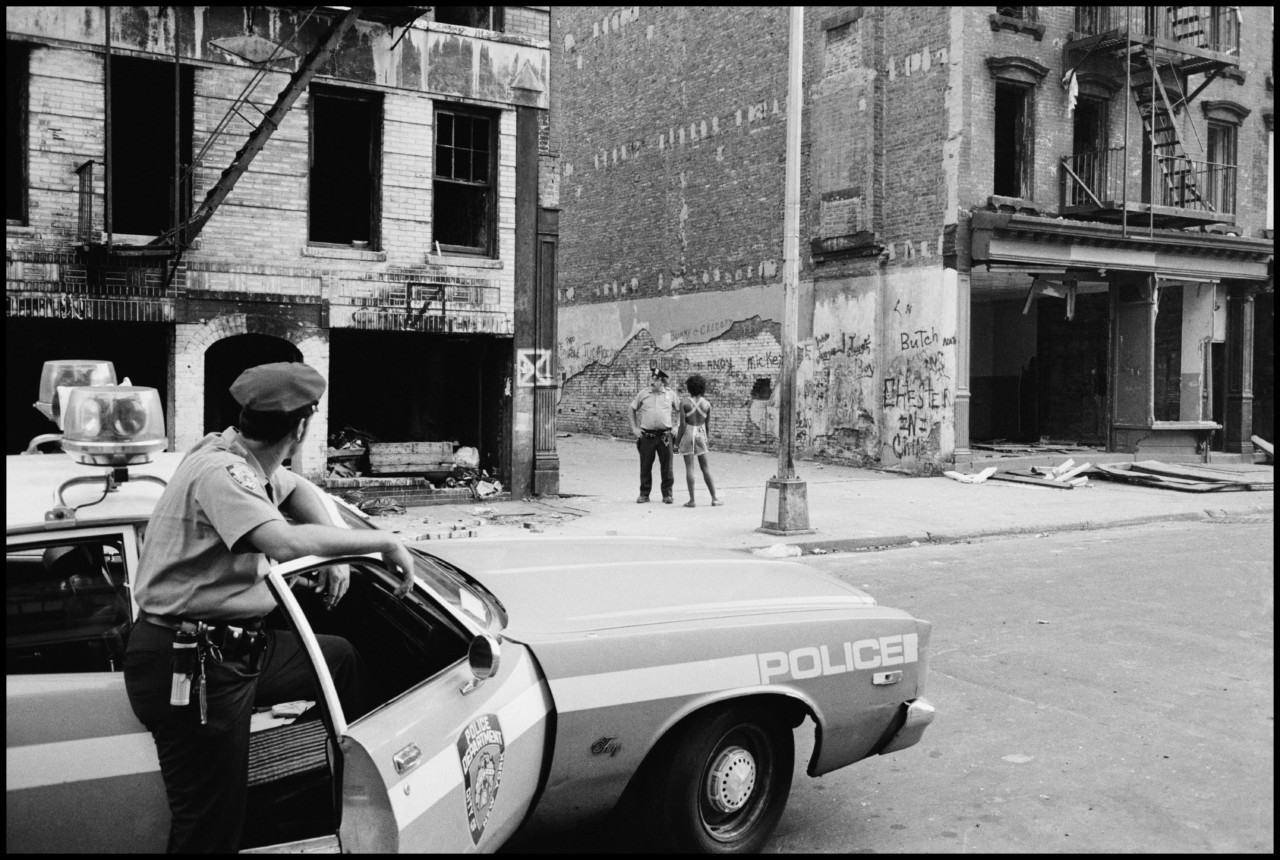 Полицейский патруль, Нью-Йорк, 1972. Фотограф Леонард Фрид