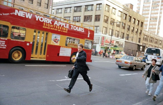«Бегущий человек». Нью-Йорк, 1999. Фотограф Джефф Мермельштейн