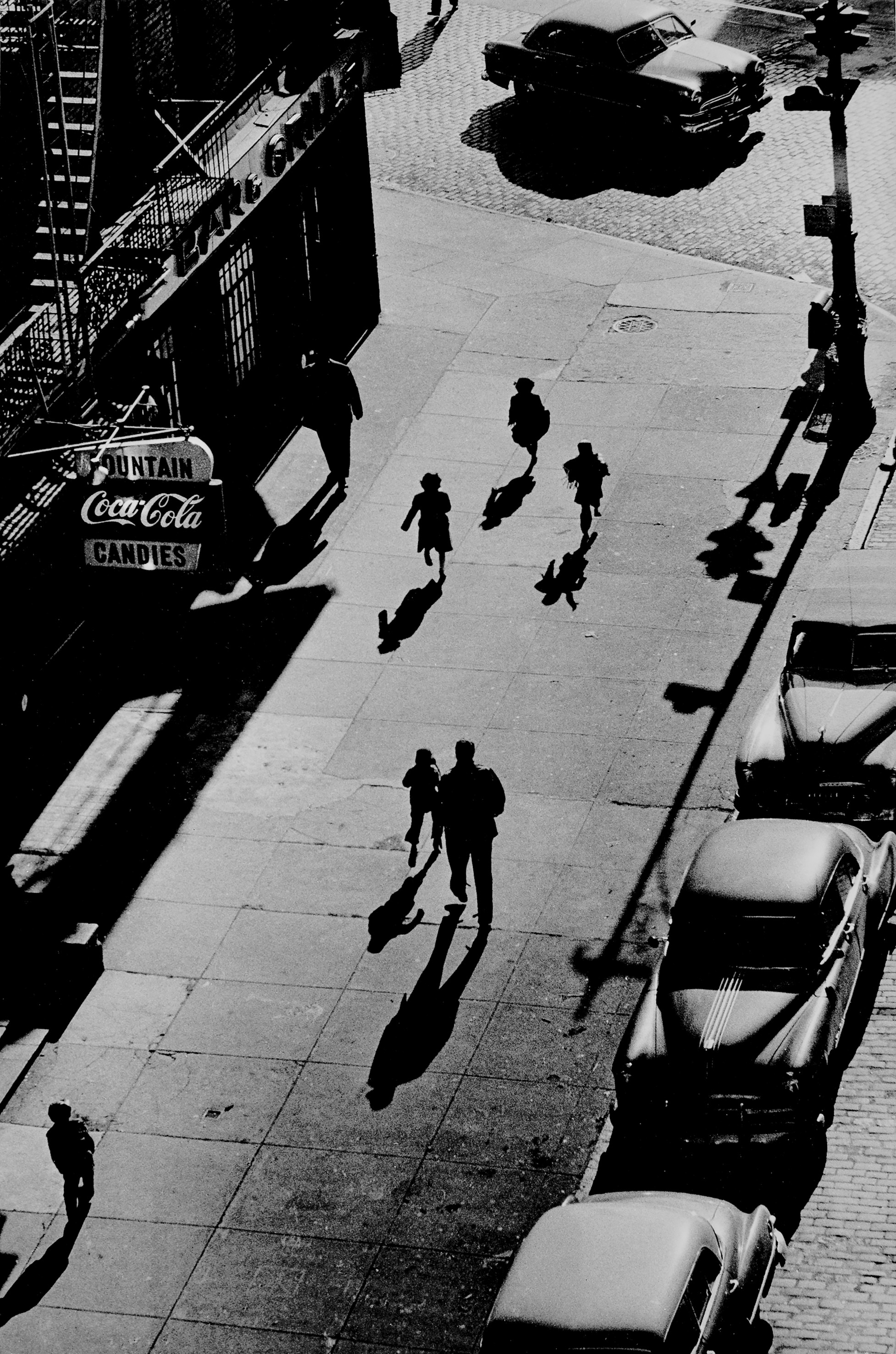 125-я улица от эстакады, 1950. Фотограф Гарольд Файнштейн 