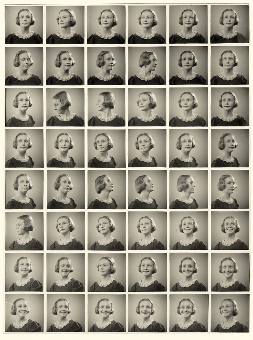 Несколько портретов, процесс полифото, Женева, 1937. Фотограф Сабина Вайс