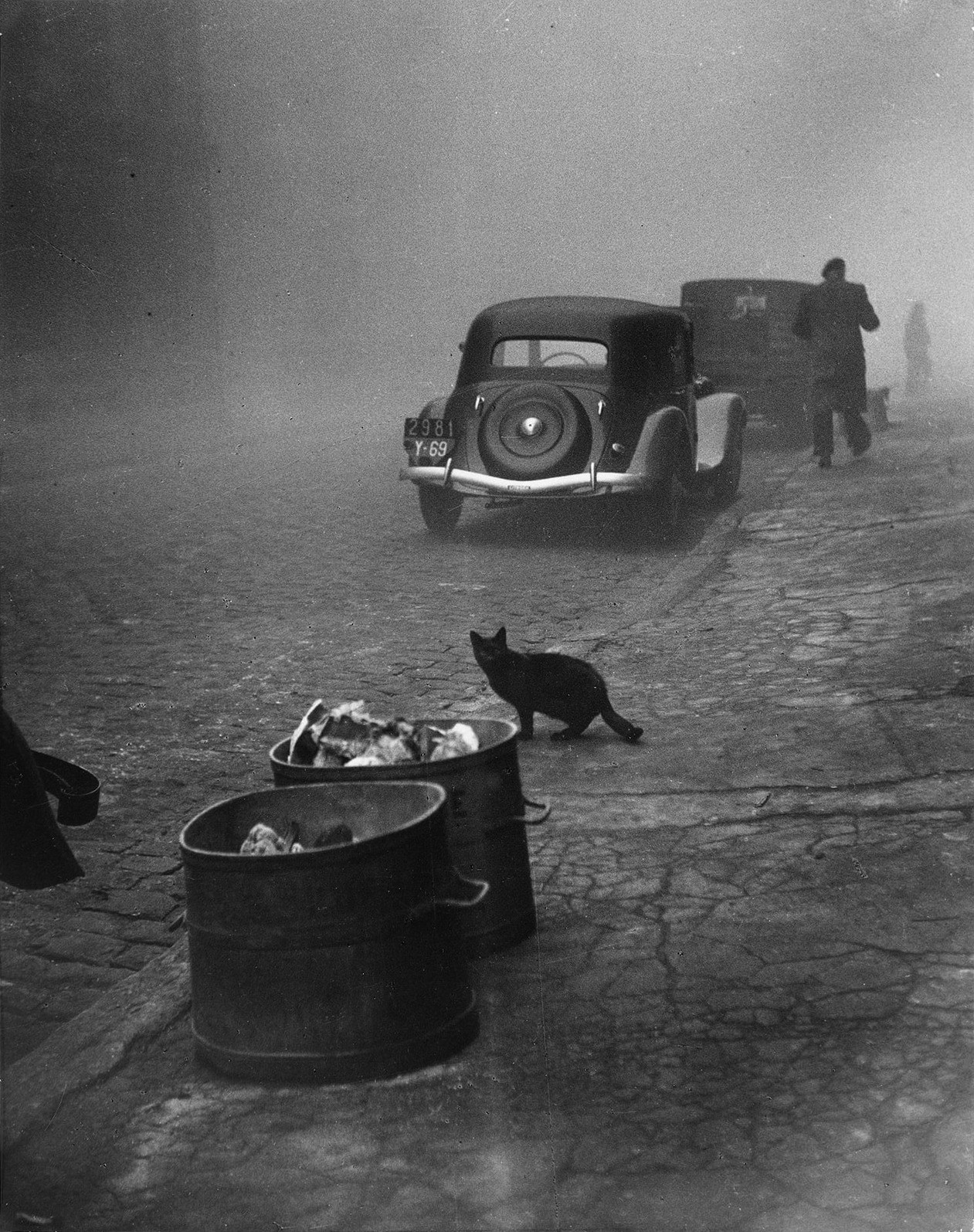 Утро туманное, Лион, Франция. 1950. Фотограф Сабина Вайс