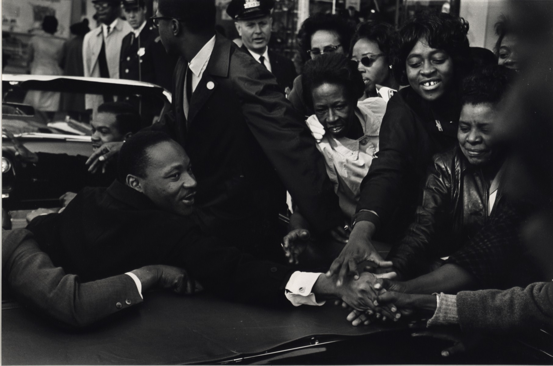 Возвращение Мартина Лютера Кинга младшего после получения Нобелевской премии мира, Балтимор, Мэриленд, 1964. Фотограф Леонард Фрид
