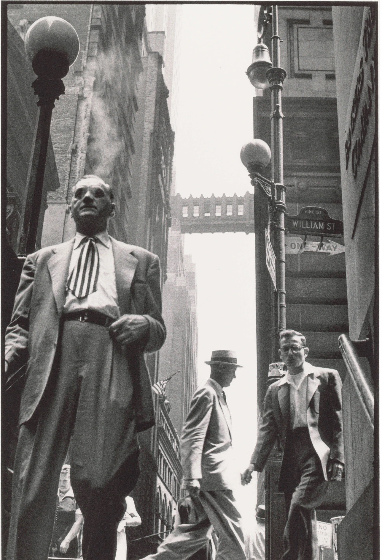 Уолл-Стрит, Нью-Йорк, 1956. Фотограф Леонард Фрид