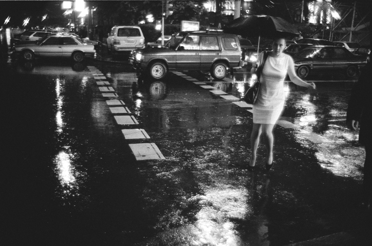Дождь, Москва, 2000. Фотограф Игорь Мухин