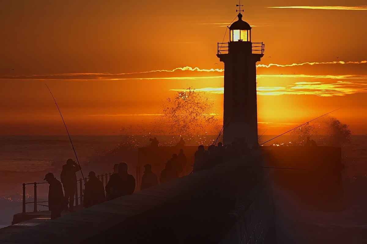 Закат в Порту, Португалия. Фотограф Елена Соловьёва