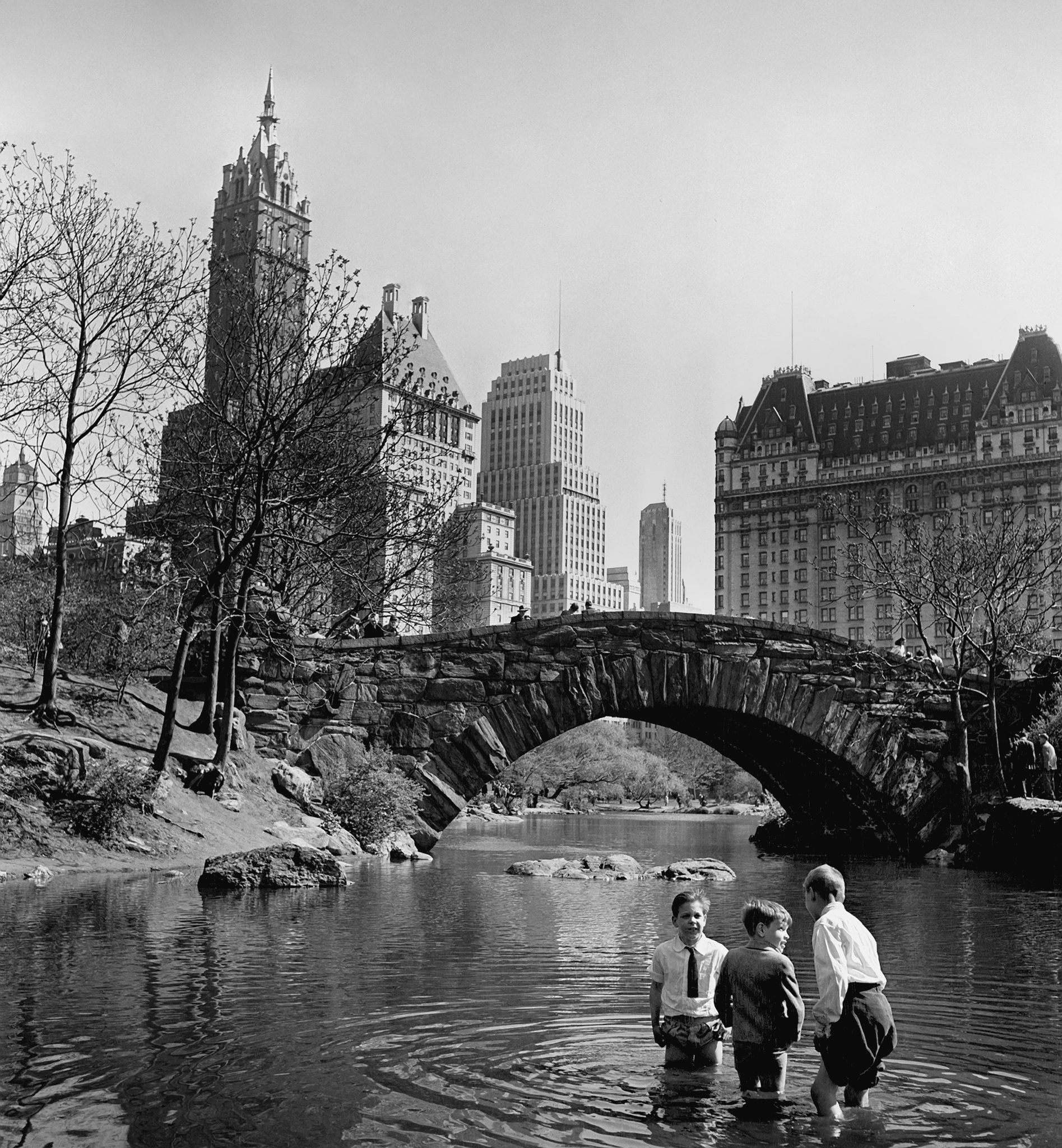 Школьники, Нью-Йорк, 1944. Фотограф Фред Стайн