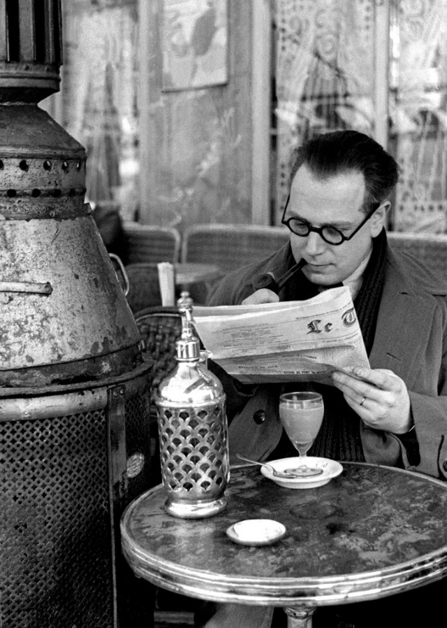 Кафе, Париж, 1935. Фотограф Фред Стайн