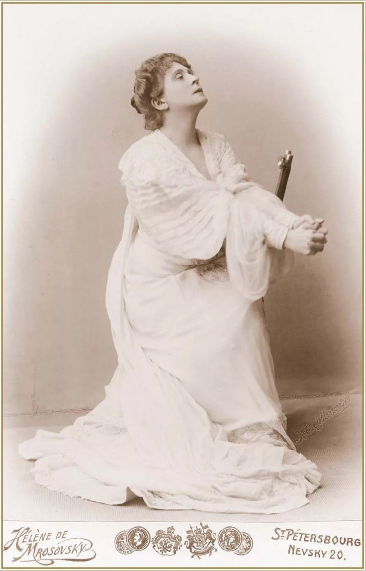 Актриса Ида Аалберг, ок. 1904. Фотограф Елена Мрозовская