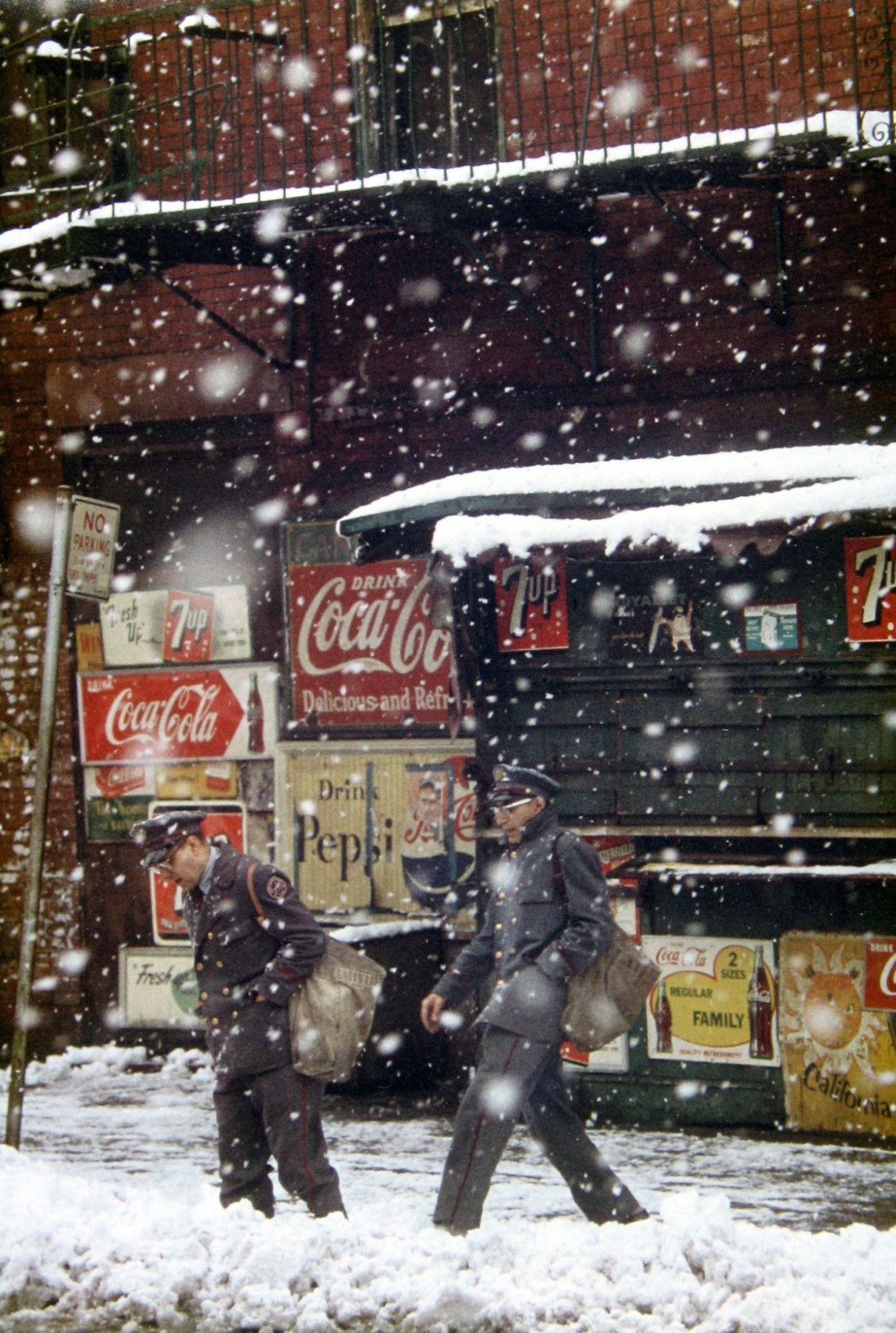 Почтальоны, 1952. Фотограф Сол Лейтер