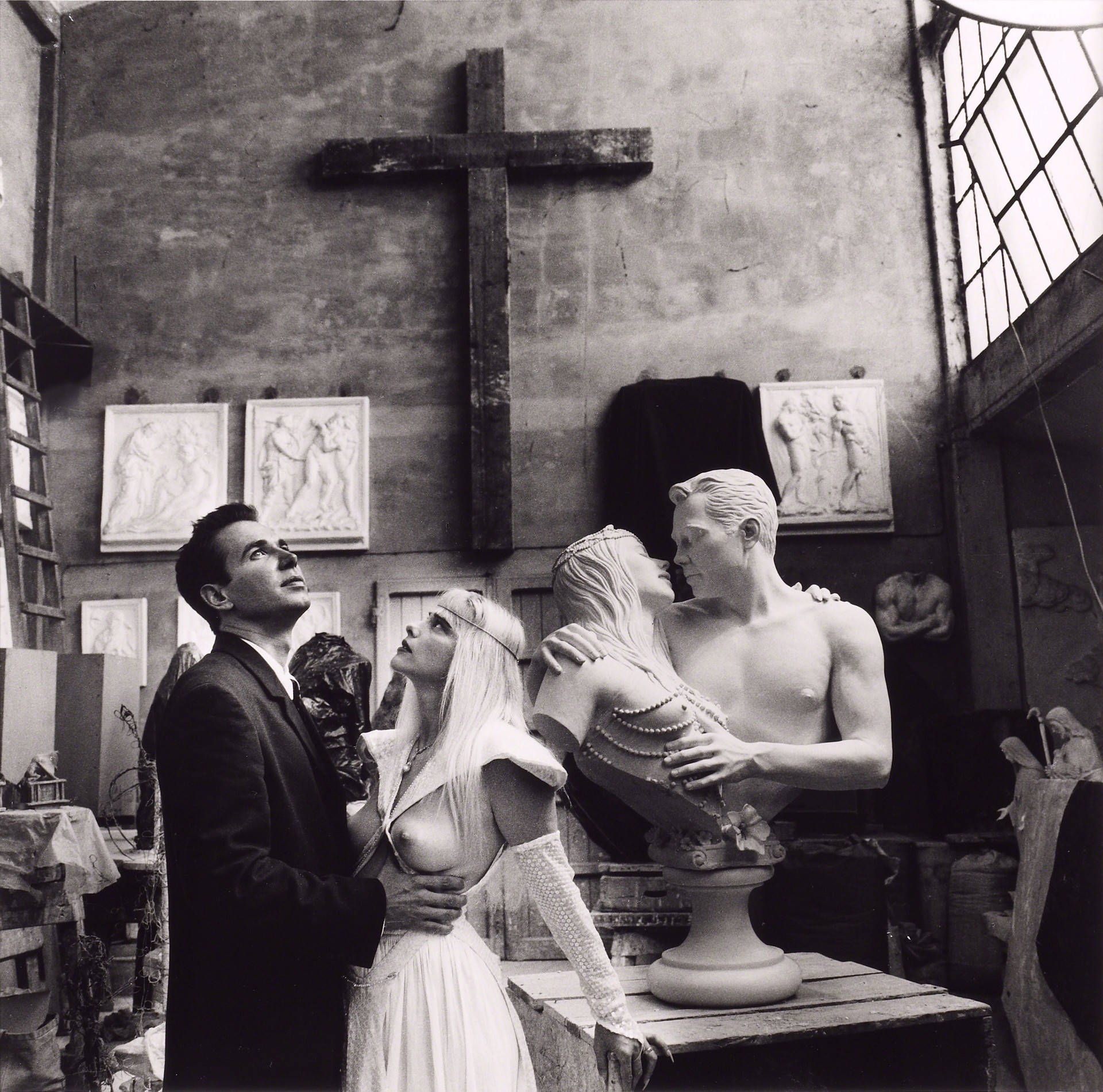 Скульптор Джефф Кунс и Чиччолина, Италия, 1991. Фотограф Хельмут Ньютон