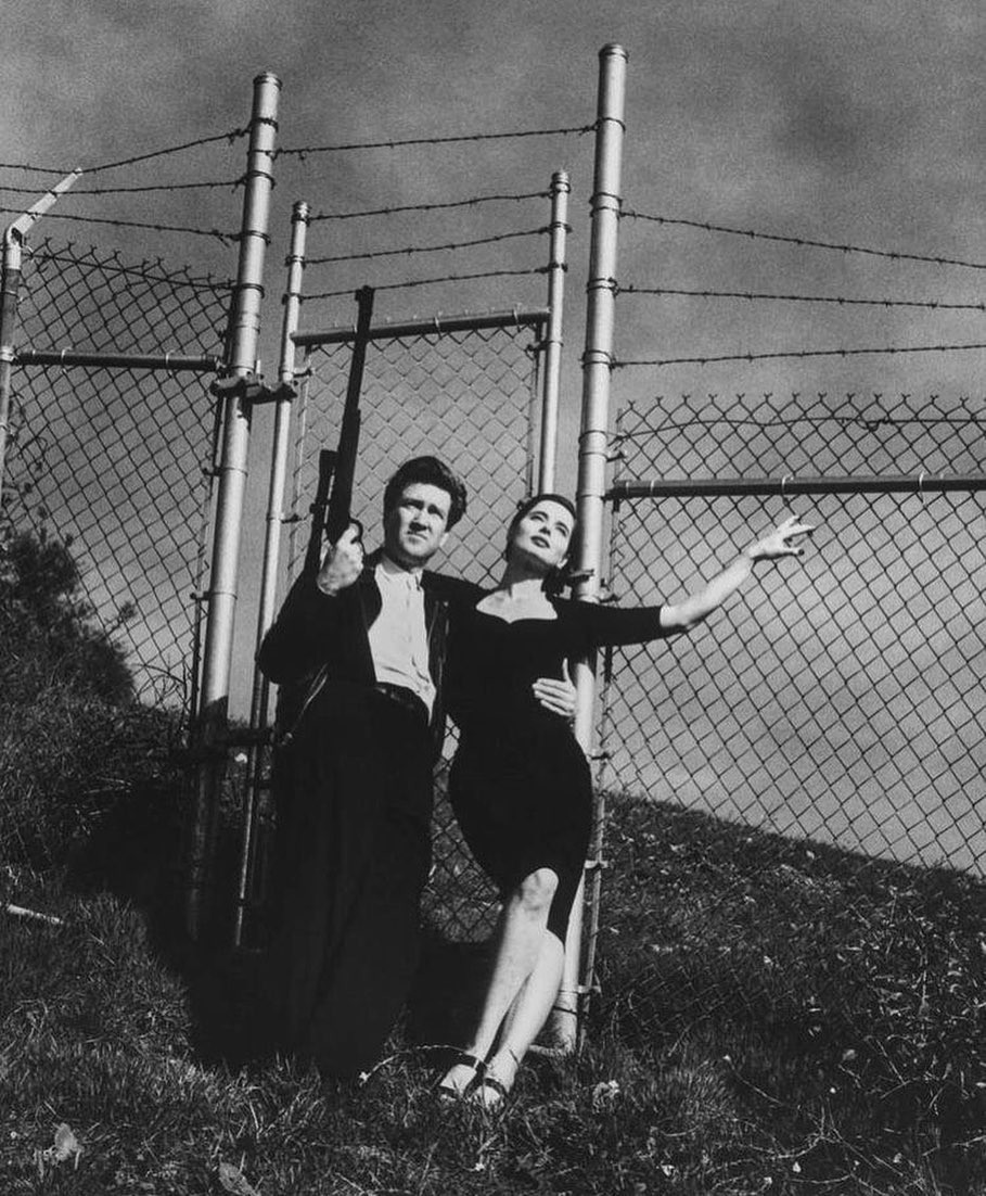 Дэвид Линч и Изабелла Росселлини, 1988. Фотограф Хельмут Ньютон