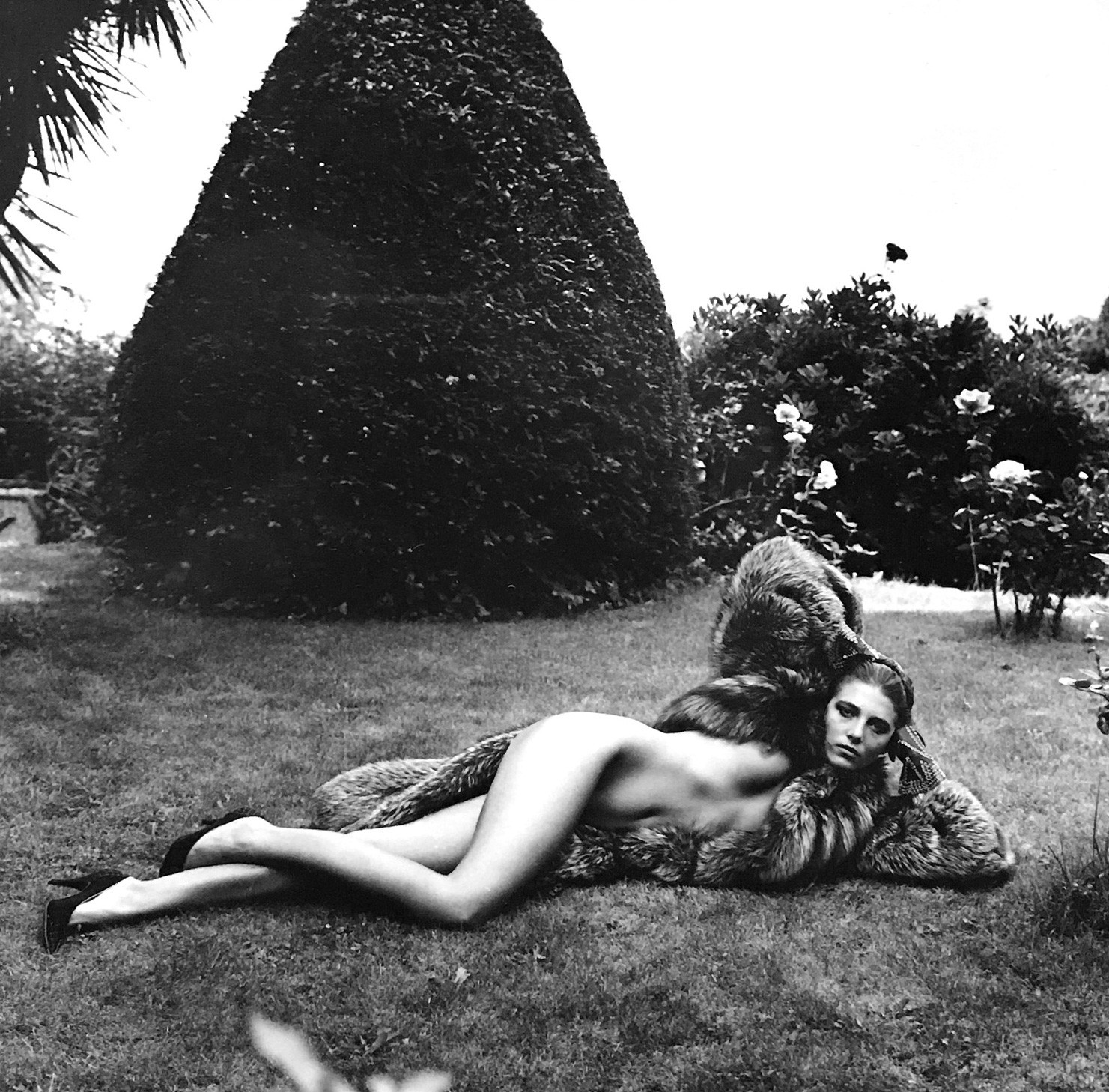 Модель в шубе, 1981. Фотограф Хельмут Ньютон