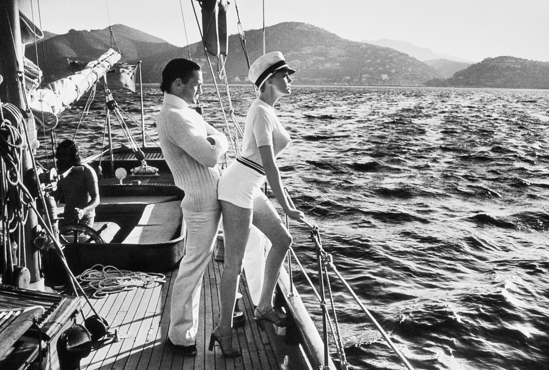 Винни на палубе, 1975. Фотограф Хельмут Ньютон