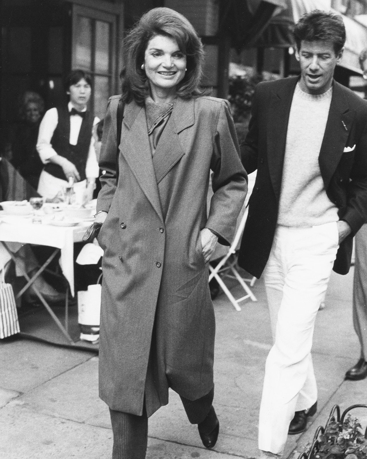 Жаклин Кеннеди Онассис и Кельвин Кляйн, 1987. Фотограф Билл Каннингем