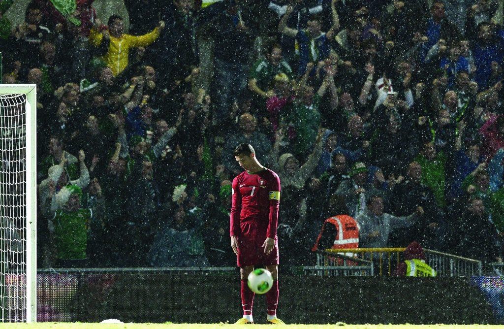 «Криштиану Роналду, когда Северная Ирландия забила гол Португалии». Автор Чарльз МакКиллан