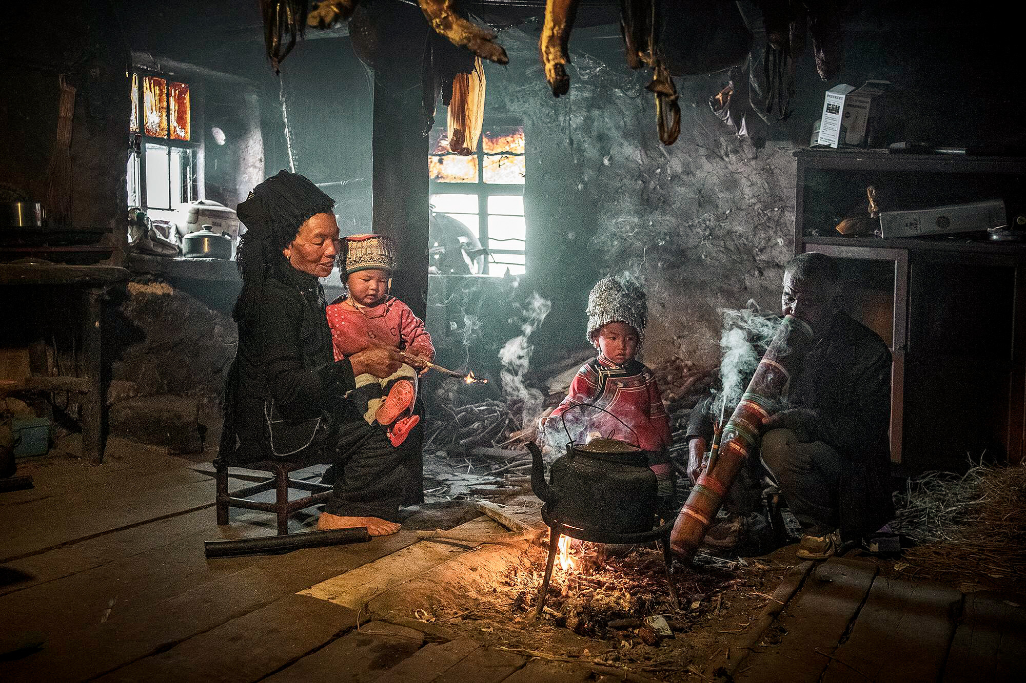 Семья в рисоводческой общине, Юаньян, Китай. Фотограф Fong Chan Onn