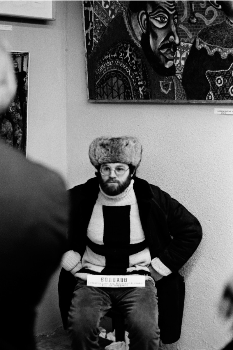 Перформанс Сергея Волохова. Москва, 1977. Фотограф Игорь Пальмин