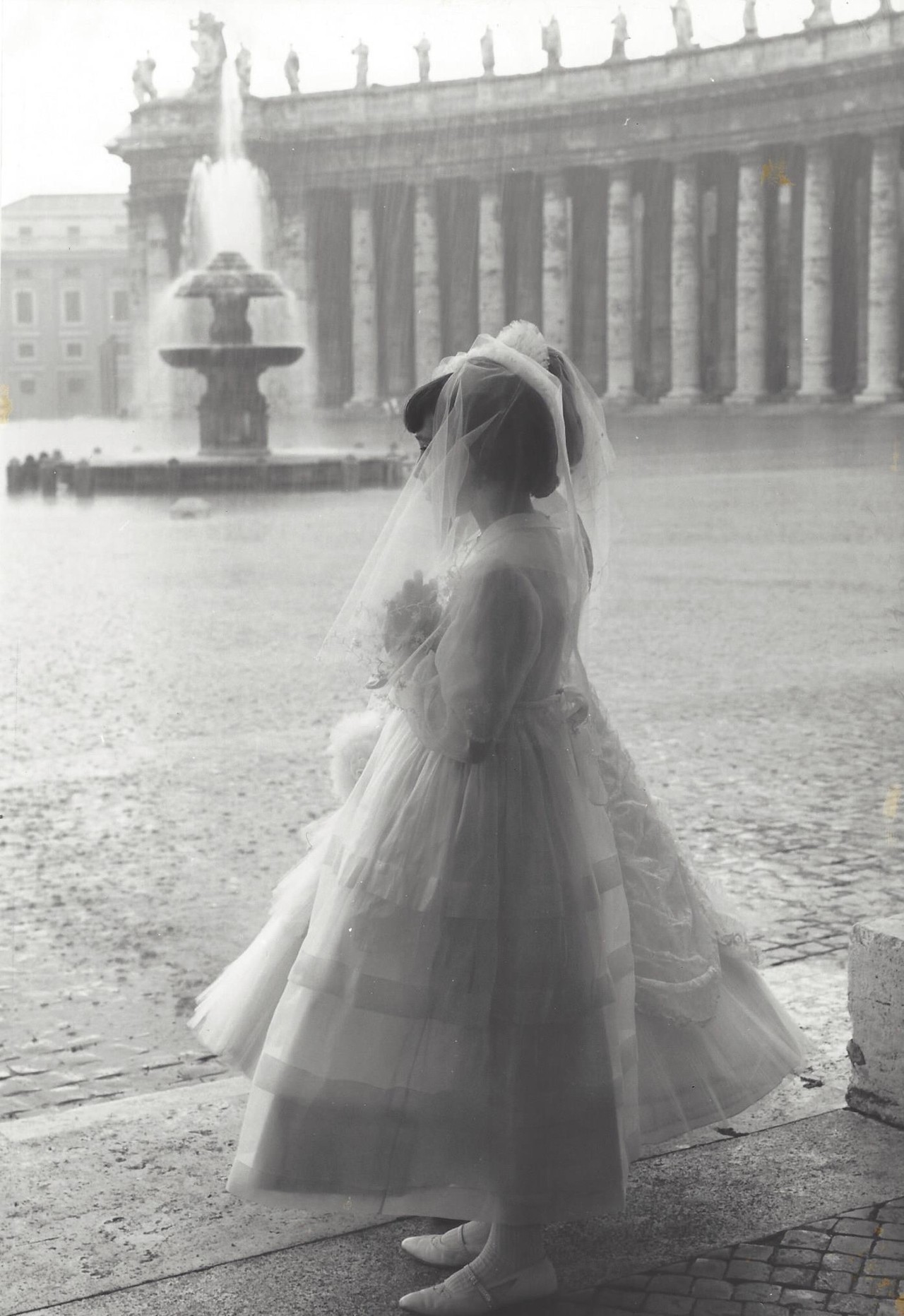 Площадь Святого Петра, Ватикан, Рим, 1957–1963. Фотограф Кис Шерер