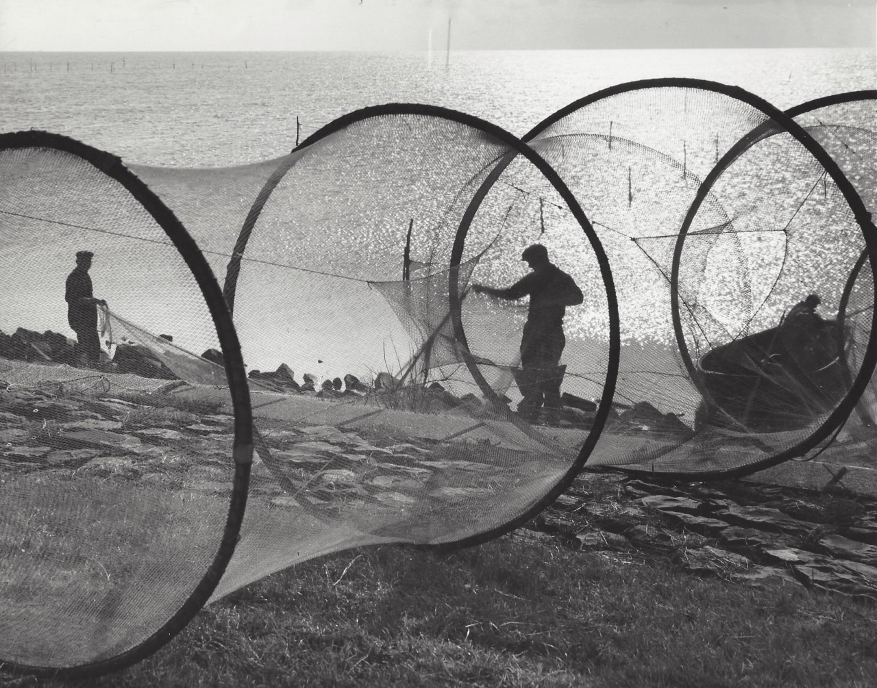 Рыбаки, 1950-е. Фотограф Кис Шерер