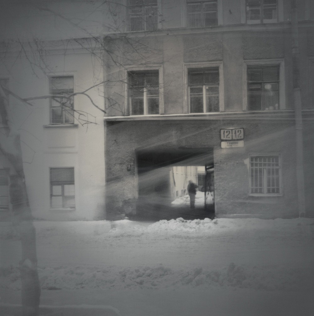 Тучков переулок, 1996. Чёрно-белая магия Санкт-Петербурга.  Фотограф Алексей Титаренко