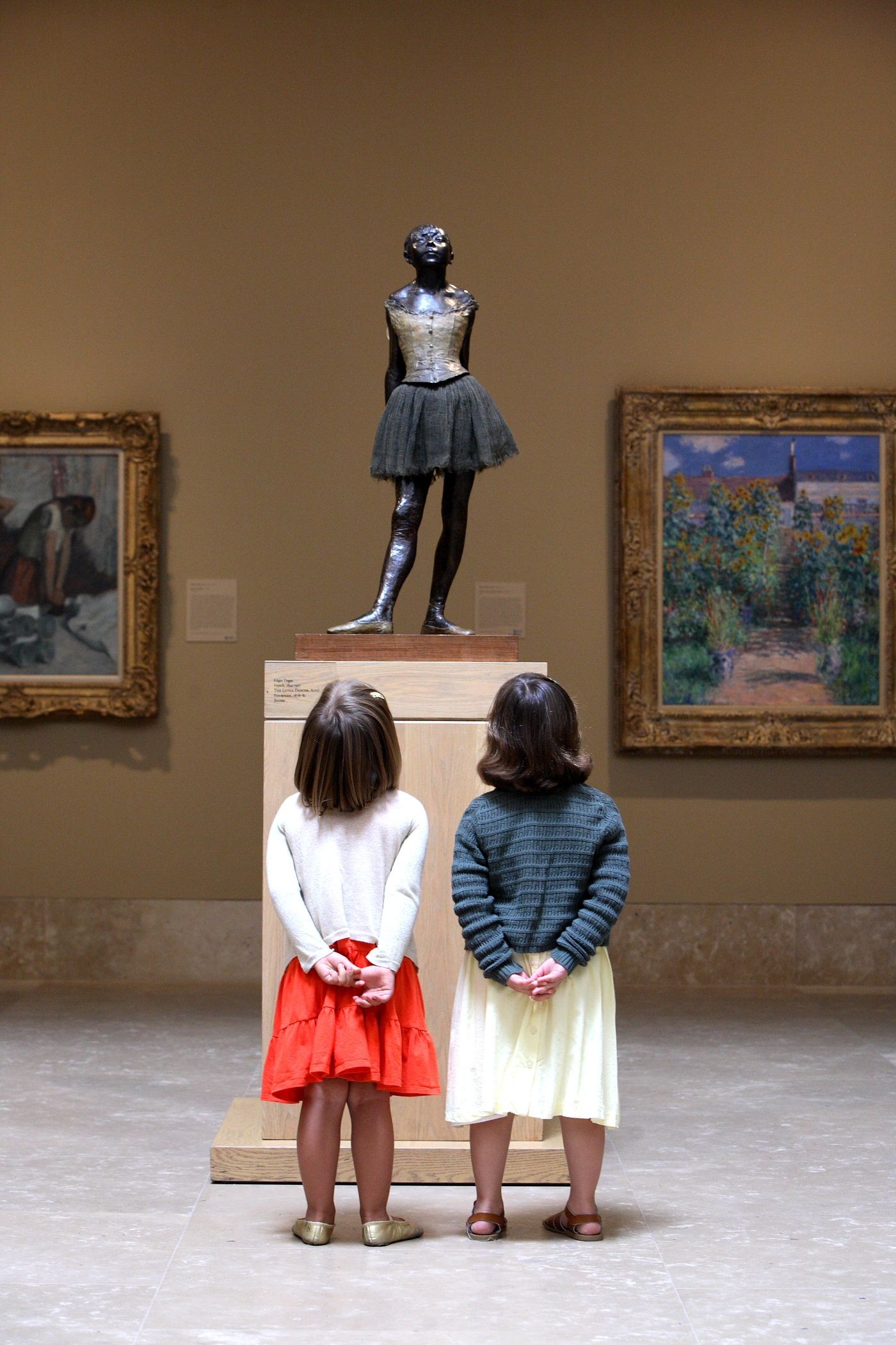 Маленькая четырнадцатилетняя танцовщица, скульптура работы Эдгара Дега