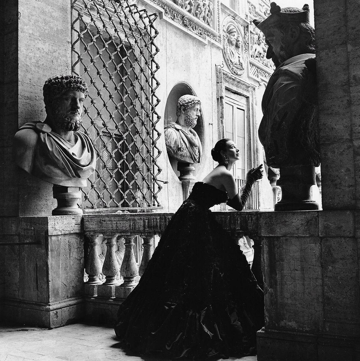Модель Дориан Ли, Рим, Harper’s Bazaar, 1953. Фотограф Женевьев Нейлор