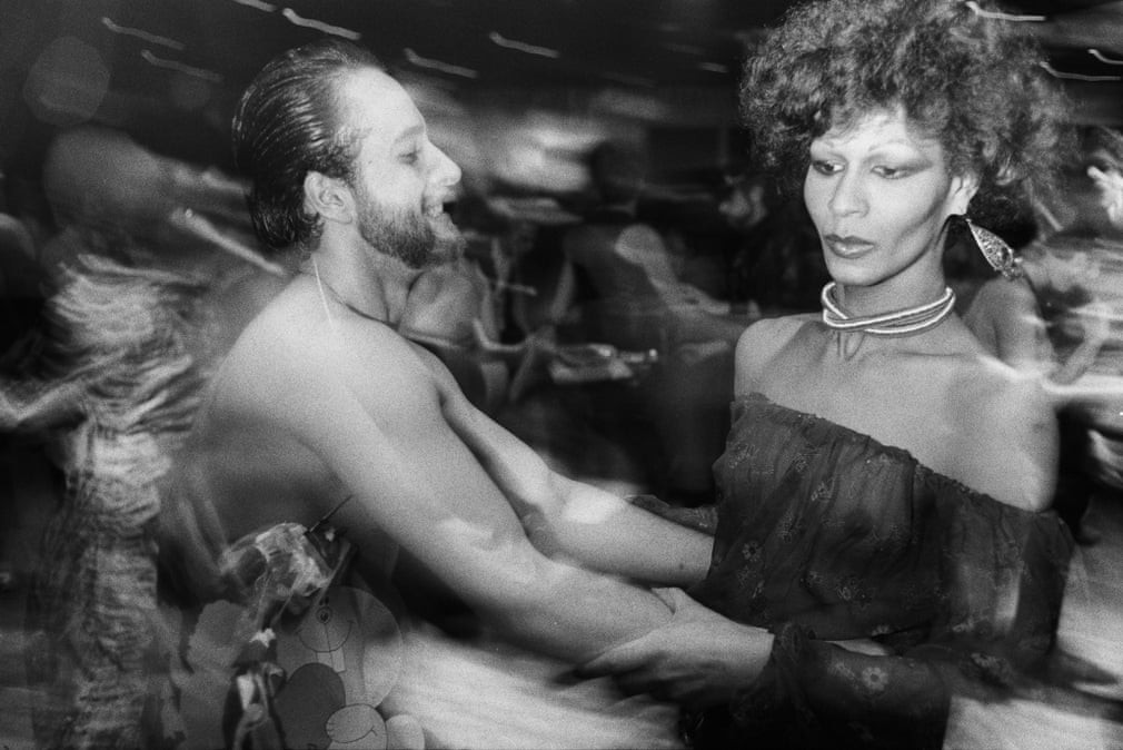 Потасса де ла Файет, любимый трансвестит Сальвадора Дали на танцполе в Студия 54, 1978 год.  Фотограф Хассе Перссон