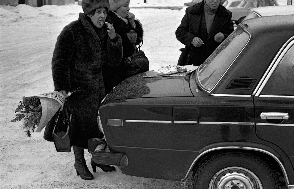 Траурные дни по Леониду Брежневу, 10 ноября 1982. Фотограф Владимир Воробьев