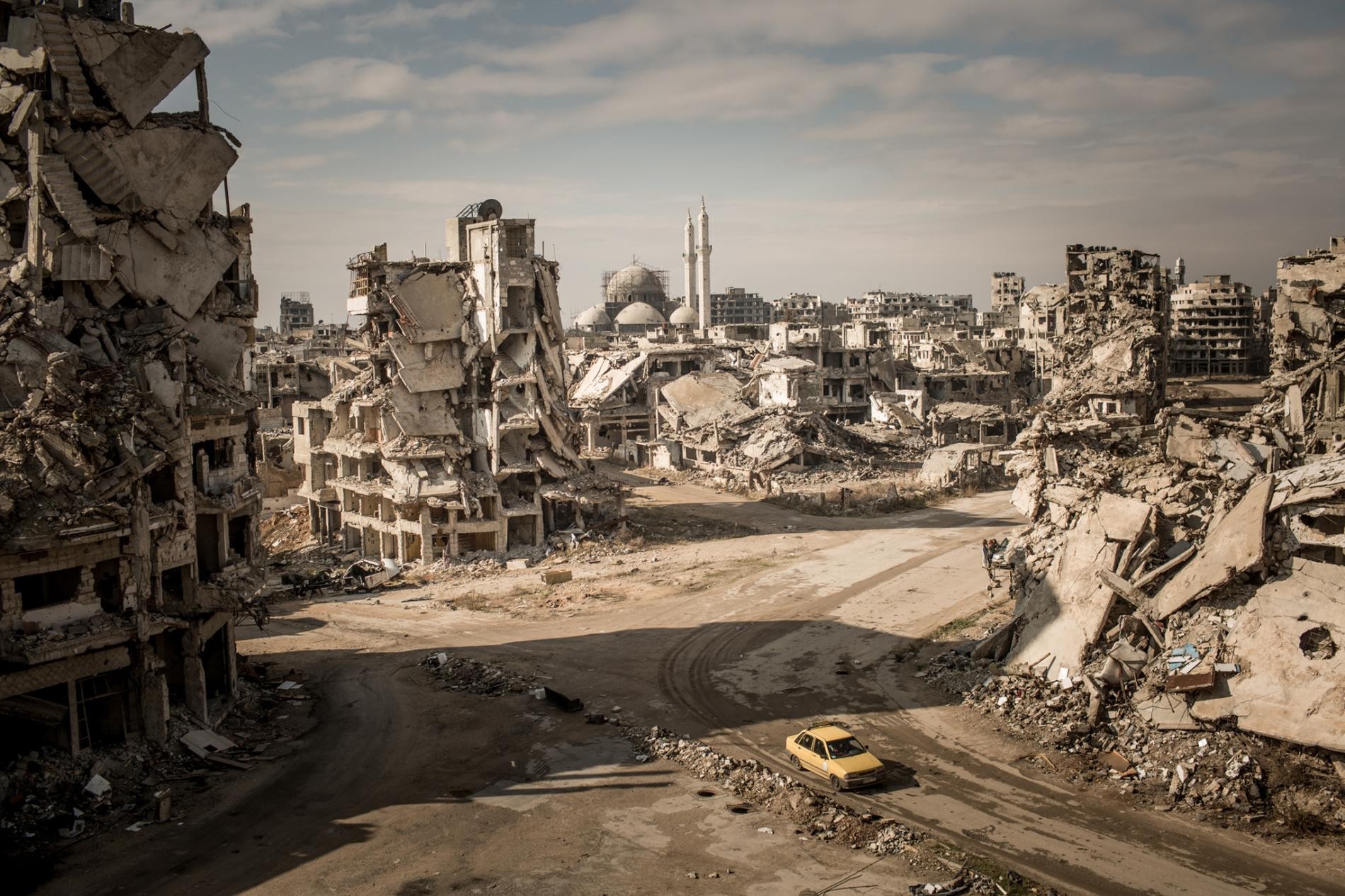 Руины в районе Халидия в городе Хомс, Сирия. Автор Кристиан Вернер