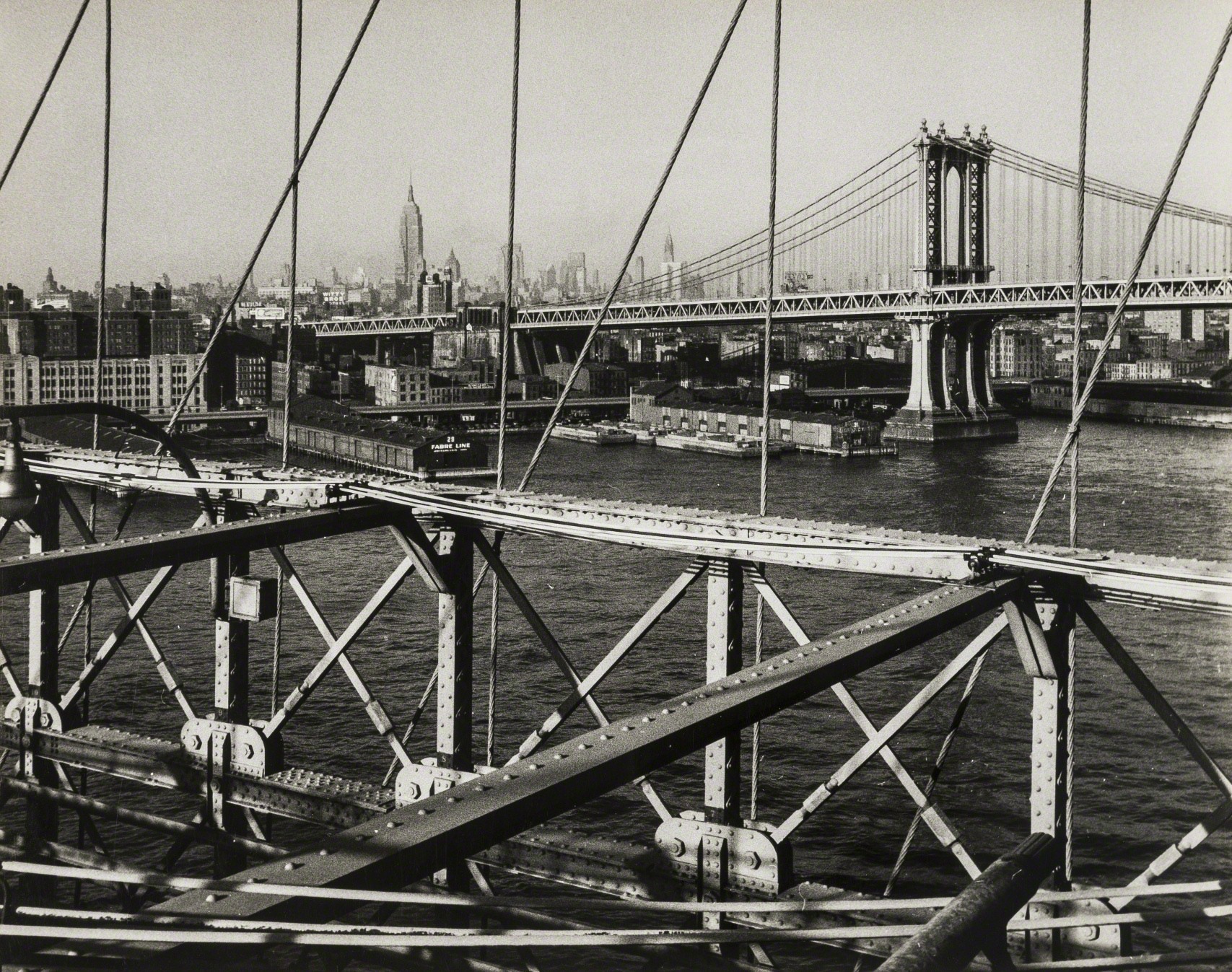 Бруклинский мост, Нью-Йорк, 1955. Фотограф Марио Де Бьязи