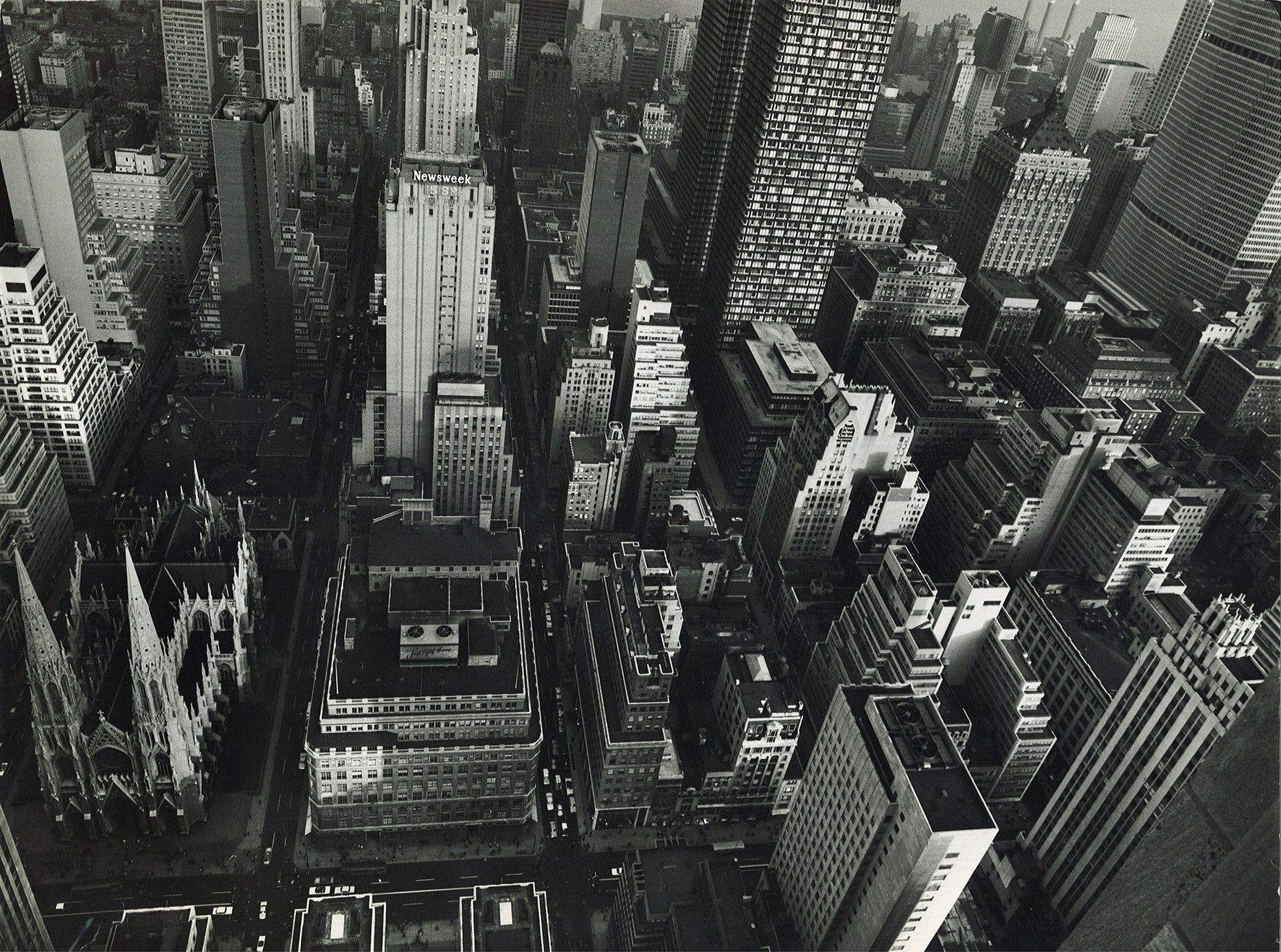 Вид сверху, Нью-Йорк, 1955. Фотограф Марио Де Бьязи