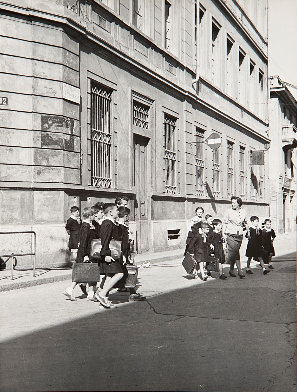 Школьники, Милан, 1960. Фотограф Марио Де Бьязи
