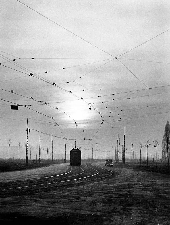 Трамвай, Милан, 1950-е. Фотограф Марио Де Бьязи