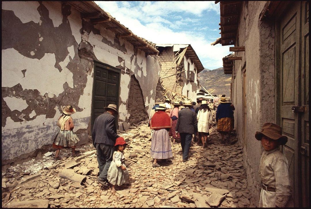 После землетрясения в Часкитамбо, Перу, 1970. Фотограф Раймон Депардон