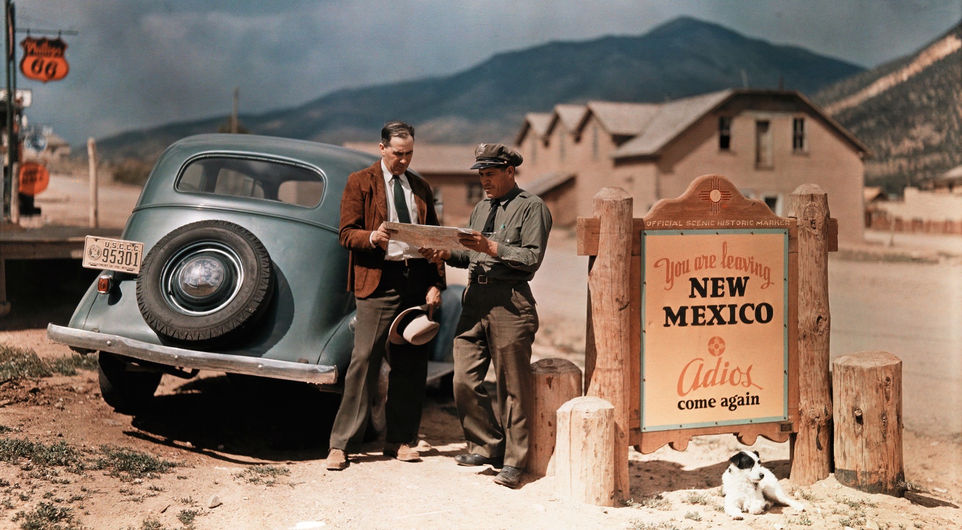 На границе Нью-Мексико, 1939. Фотограф Луис Марден