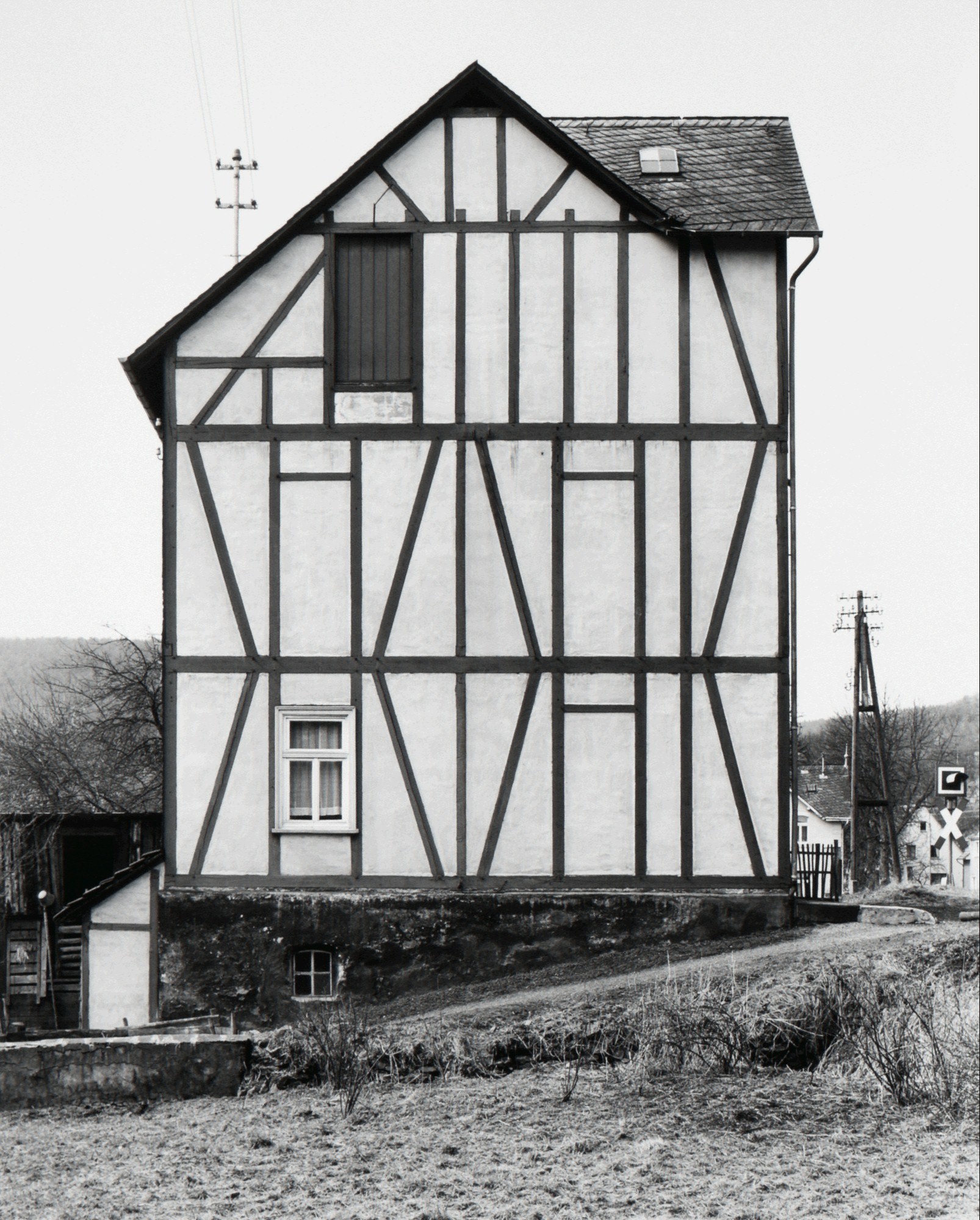 Каркасный дом, Нидерфишбах, 1962. Фотографы Бернд и Хилла Бехер